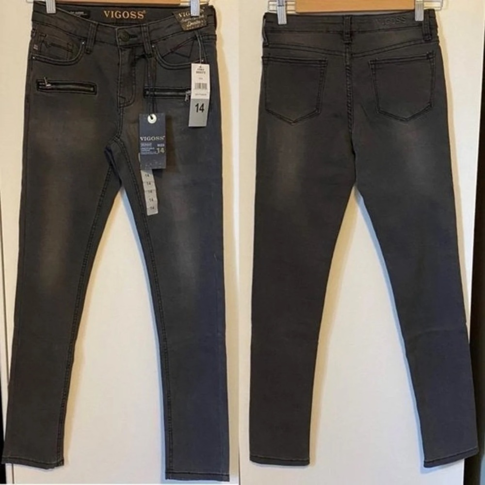 FINALSALE Vigoss ‘The Jagger’ Skinny Grey Jean A